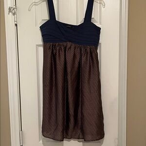 Theme Navy and Brown Dress